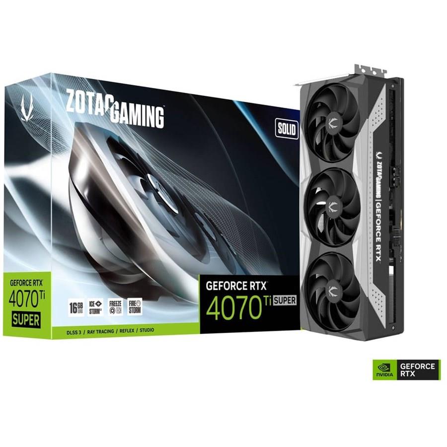 ZOTAC Graphic Card RTX 4070 Ti Super Solid 16GB ZOTAC Graphic Card RTX 4070 Ti Super Solid 16GB